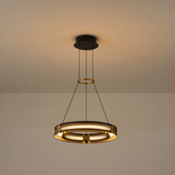 ΦΩΤΙΣΤΙΚΟ ΚΡΕΜΑΣΤΟ ΑΛΟΥΜΙΝΙΟ LED 21W 1260Lm 3000K Φ420mm ΜΑΥΡΟ-ΧΡΥΣΟ ARTE ILLUMINA LUIS - Image 3