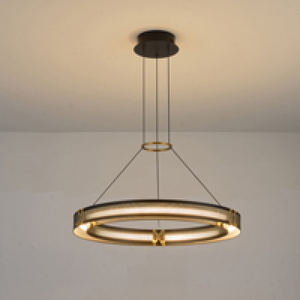 ΦΩΤΙΣΤΙΚΟ ΚΡΕΜΑΣΤΟ ΑΛΟΥΜΙΝΙΟ LED 33W 1980lm 3000K Φ620mm ΜΑΥΡΟ-ΧΡΥΣΟ ARTE ILLUMINA LUIS - Image 3