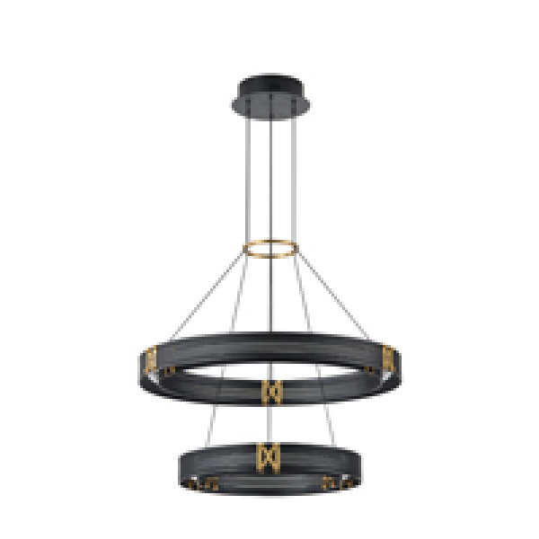 ΦΩΤΙΣΤΙΚΟ ΚΡΕΜΑΣΤΟ ΑΛΟΥΜΙΝΙΟ LED 62W 3720Lm 3000K 620X1200mm ΜΑΥΡΟ-ΧΡΥΣΟ ARTE ILLUMINA LUIS - Image 2