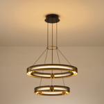 ΦΩΤΙΣΤΙΚΟ ΚΡΕΜΑΣΤΟ ΑΛΟΥΜΙΝΙΟ LED 62W 3720Lm 3000K 620X1200mm ΜΑΥΡΟ-ΧΡΥΣΟ ARTE ILLUMINA LUIS - Image 3