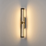 ΑΠΛΙΚΑ TOIXOY ΑΛΟΥΜΙΝΙΟΥ LED 13W 780Lm 3000K 600X100mm ΜΑΥΡΟ -ΧΡΥΣΟ ARTE ILLUMINA LUIS - Image 3