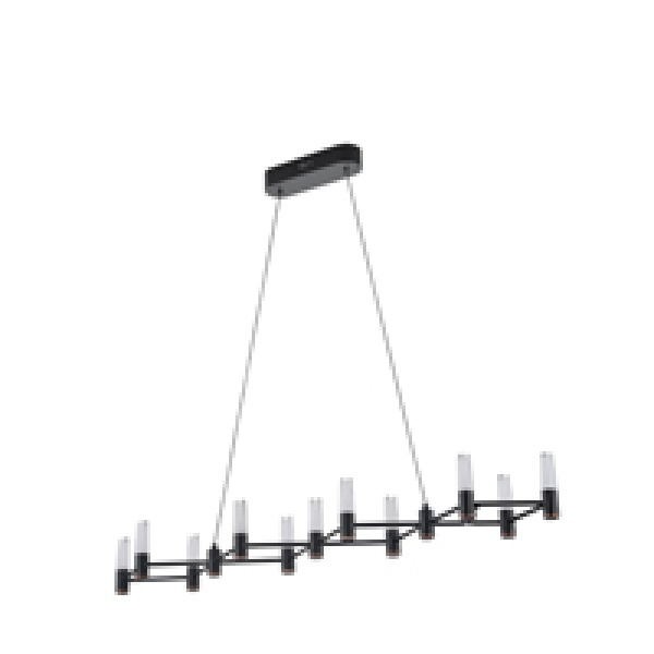 ΦΩΤΙΣΤΙΚΟ ΚΡΕΜΑΣΤΟ ΑΛΟΥΜΙΝΙO LED 58W 3480Lm 3000K 1200X1500mm ΜΑΥΡΟ-ΧΡΥΣΟ ARTE ILLUMINA VELAS - Image 2