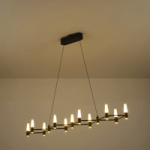 ΦΩΤΙΣΤΙΚΟ ΚΡΕΜΑΣΤΟ ΑΛΟΥΜΙΝΙO LED 58W 3480Lm 3000K 1200X1500mm ΜΑΥΡΟ-ΧΡΥΣΟ ARTE ILLUMINA VELAS - Image 3