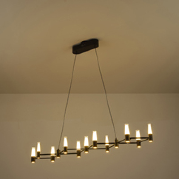 ΦΩΤΙΣΤΙΚΟ ΚΡΕΜΑΣΤΟ ΑΛΟΥΜΙΝΙO LED 58W 3480Lm 3000K 1200X1500mm ΜΑΥΡΟ-ΧΡΥΣΟ ARTE ILLUMINA VELAS - Image 3