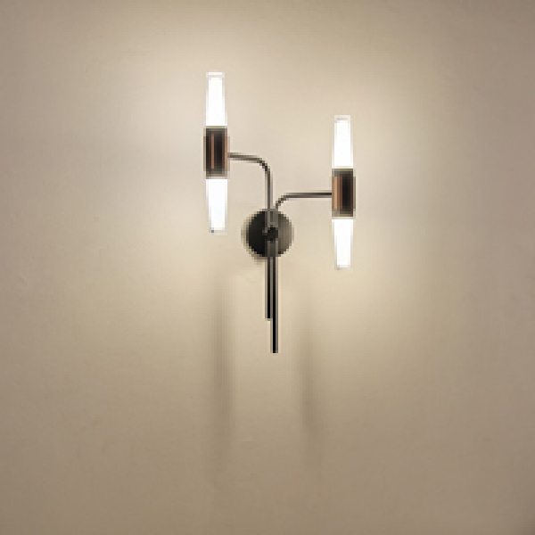 ΑΠΛΙΚΑ TOIXOY ΑΛΟΥΜΙΝΙΟΥ LED 2X6W 720Lm 3000K 420X130mm ΜΑΥΡΟ-ΧΡΥΣΟ ARTE ILLUMINA VELAS - Image 3