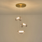 ΦΩΤΙΣΤΙΚΟ ΚΡΕΜΑΣΤΟ ΑΛΟΥΜΙΝΙΟ 6W 468Lm 3000K Φ425mm ΜΠΡΟΝΖΕ-ΓΚΡΙ ARTE ILLUMINA ISOLA - Image 3