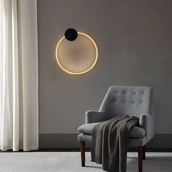 ΑΠΛΙΚΑ ΤΟΙΧΟΥ AΛΟΥΜΙΝΙΟΥ LED 10W 702Lm 3000K 400X440mm ΜΑΥΡΟ-ΜΠΡΟΝΖΕ ARTE ILLUMINA AERO - Image 2