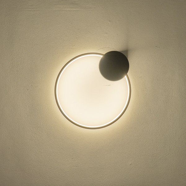 ΑΠΛΙΚΑ ΤΟΙΧΟΥ ΑΛΟΥΜΙΝΙΟΥ LED 40W 3120Lm 3000K 1300X1385mm ΜΑΥΡΟ-ΜΠΡΟΝΖΕ ARTE ILLUMINA AERO - Image 3