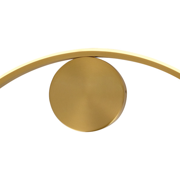 ΑΠΛΙΚΑ ΤΟΙΧΟΥ AΛΟΥΜΙΝΙΟΥ LED 9W 702Lm 3000K 595x30x235mm ΜΑΥΡΟ-ΜΠΡΟΝΖΕ ARTE ILLUMINA WELLE - Image 2