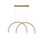 ΦΩΤΙΣΤΙΚΟ ΚΡΕΜΑΣΤΟ AΛΟΥΜΙΝΙΟ-METAΛΛΟ 10W 896Lm 3000K 840x20x330mm MΠΡΟΝΖΕ ARTE ILLUMINA APSIS - Image 2