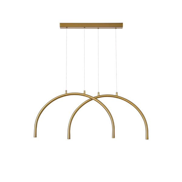 ΦΩΤΙΣΤΙΚΟ ΚΡΕΜΑΣΤΟ AΛΟΥΜΙΝΙΟ-METAΛΛΟ 10W 896Lm 3000K 840x20x330mm MΠΡΟΝΖΕ ARTE ILLUMINA APSIS - Image 2