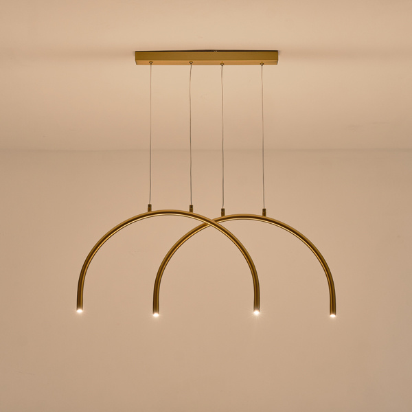 ΦΩΤΙΣΤΙΚΟ ΚΡΕΜΑΣΤΟ AΛΟΥΜΙΝΙΟ-METAΛΛΟ 10W 896Lm 3000K 840x20x330mm MΠΡΟΝΖΕ ARTE ILLUMINA APSIS - Image 3