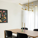 ΦΩΤΙΣΤΙΚΟ ΚΡΕΜΑΣΤΟ ΚΡΕΜΑΣΤΟ 10ΦΩΤΟ LED 60W 143X45 ΧΡΥΣΟ ARTE ILLUMINA - Image 2