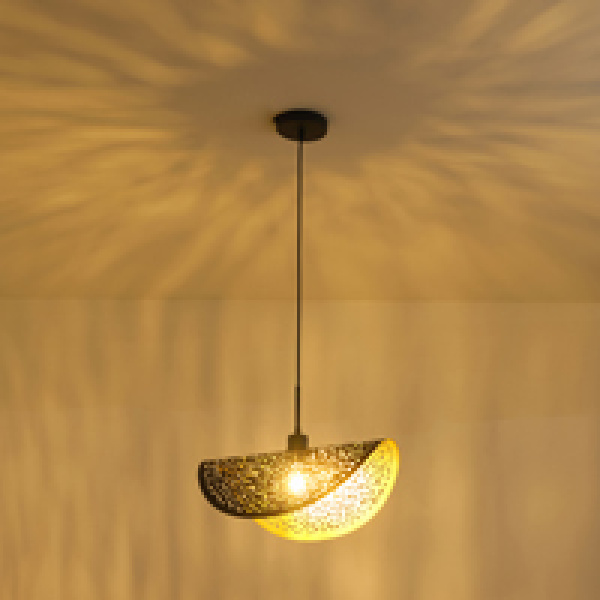 ΦΩΤΙΣΤΙΚΟ ΚΡΕΜΑΣΤΟ ΜΕΤΑΛΛΟ 1XE27 Max15w Φ450mm ΜΑΥΡΟ-ΧΡΥΣΟ ARTE ILLUMINA GALILEA - Image 3