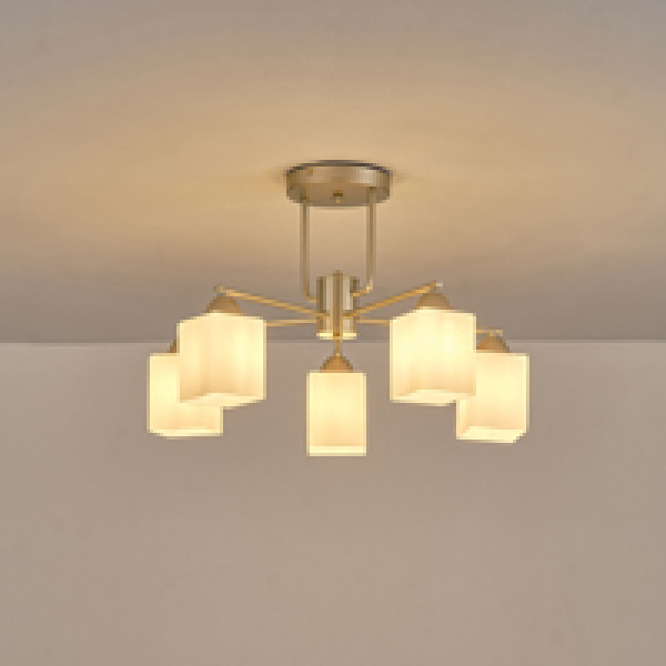 ΦΩΤΙΣΤΙΚΟ ΚΡΕΜΑΣΤΟ ΜΕΤΑΛΛΟ-ΓΥΑΛΙ 5ΧE27 Max15w Φ590mm ARTE ILLUMINA MADISSON - Image 3