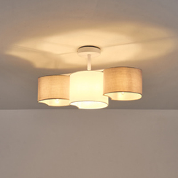 ΦΩΤΙΣΤΙΚΟ ΚΡΕΜΑΣΤΟ ΥΦΑΣΜΑ 3ΦΩΤΟ 3XE14 MAX 8W Φ560mm ΛΕΥΚΟ ARTE ILLUMINA CLOUD - Image 3