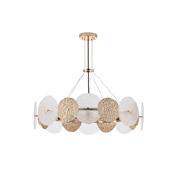 ΦΩΤΙΣΤΙΚΟ ΚΡΕΜΑΣΤΟ 8XE14 Max 8W Φ700mm ΧΡΥΣΟ ARTE ILLUMINA GLOW - Image 2