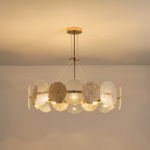 ΦΩΤΙΣΤΙΚΟ ΚΡΕΜΑΣΤΟ 8XE14 Max 8W Φ700mm ΧΡΥΣΟ ARTE ILLUMINA GLOW - Image 3