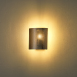 ΑΠΛΙΚΑ ΤΟΙΧΟΥ ΜΕΤΑΛΛΟ-ΓΥΑΛΙ 1XE14 ΜΑΧ  15w 75X170X180mm ΜΑΥΡΟ ARTE ILLUMINA FOLIA - Image 3