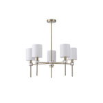 ΦΩΤΙΣΤΙΚΟ ΚΡΕΜΑΣΤΟ ΜΕΤΑΛΛΟ 5ΦΩΤΟ 5XE14 MAX 8W Φ680mm ΕΦΕ ΜΑΡΜΑΡΟΥ ARTE ILLUMINA TIMELESS - Image 2