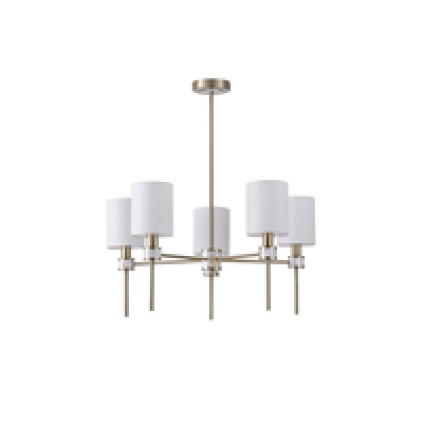 ΦΩΤΙΣΤΙΚΟ ΚΡΕΜΑΣΤΟ ΜΕΤΑΛΛΟ 5ΦΩΤΟ 5XE14 MAX 8W Φ680mm ΕΦΕ ΜΑΡΜΑΡΟΥ ARTE ILLUMINA TIMELESS - Image 2