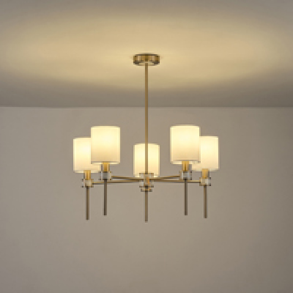 ΦΩΤΙΣΤΙΚΟ ΚΡΕΜΑΣΤΟ ΜΕΤΑΛΛΟ 5ΦΩΤΟ 5XE14 MAX 8W Φ680mm ΕΦΕ ΜΑΡΜΑΡΟΥ ARTE ILLUMINA TIMELESS - Image 3