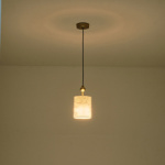 ΦΩΤΙΣΤΙΚΟ ΚΡΕΜΑΣΤΟ ΥΦΑΣΜΑ 1ΧΕ14 ΜΑΧ 8W Φ130mm ARTE ILLUMINA VERONA - Image 3