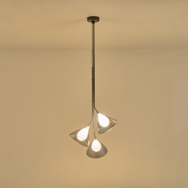 ΦΩΤΙΣΤΙΚΟ ΚΡΕΜΑΣΤΟ ΓΥΑΛΙ 3ΦΩΤΟ G9 MAX 3x10W 420x1680mm ΦΙΜΕ ARTE ILLUMINA DELTA - Image 3