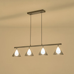 ΦΩΤΙΣΤΙΚΟ ΚΡΕΜΑΣΤΟ ΓΥΑΛΙ 4ΦΩΤΟ G9 MAX 4x10W 1080x1410mm ΦΙΜΕ ARTE ILLUMINA DELTA - Image 3