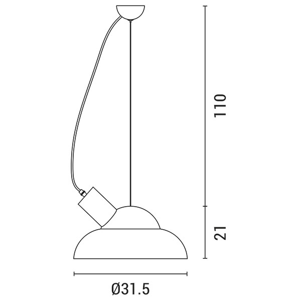 ΦΩΤΙΣΤΙΚΟ ΚΑΜΠΑΝΑ Ε27 Φ315X210 ΛΕΥΚΗ-ΛΕΥΚΗ ARTE ILLUMINA - Image 3