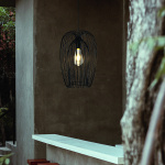 ΦΩΤΙΣΤΙΚΟ ΚΡΕΜΑΣΤΟ ΜΟΝΟΦΩΤΟ Ε27 Φ245X245 ΜΑΥΡΟ ARTE ILLUMINA - Image 2