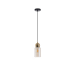 ΦΩΤΙΣΤΙΚΟ ΚΡΕΜΑΣΤΟ ΓΥΑΛΙ ΜΟΝΟΦΩΤΟ 1XE27 Max15w100x1270mm ΜΑΥΡΟ ARTE ILLUMINA AURELIA - Image 2