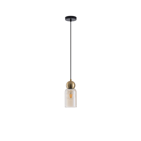 ΦΩΤΙΣΤΙΚΟ ΚΡΕΜΑΣΤΟ ΓΥΑΛΙ ΜΟΝΟΦΩΤΟ 1XE27 Max15w100x1270mm ΜΑΥΡΟ ARTE ILLUMINA AURELIA - Image 2