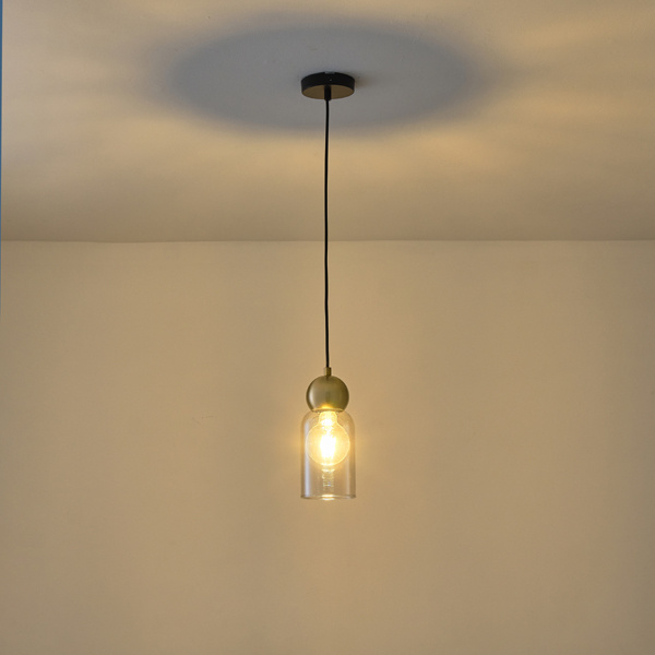 ΦΩΤΙΣΤΙΚΟ ΚΡΕΜΑΣΤΟ ΓΥΑΛΙ ΜΟΝΟΦΩΤΟ 1XE27 Max15w100x1270mm ΜΑΥΡΟ ARTE ILLUMINA AURELIA - Image 3