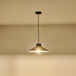 ΦΩΤΙΣΤΙΚΟ ΚΡΕΜΑΣΤΟ ΜΟΝΟΦΩΤΟ 1XΕ27 Max15w 360X1150mm ΓΥΑΛΙΣΤΕΡΟ ΣΚΟΥΡΟ ΠΡΑΣΙΝΟ ARTE ILLUMINA NELI - Image 3