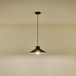 ΦΩΤΙΣΤΙΚΟ ΚΡΕΜΑΣΤΟ ΜΟΝΟΦΩΤΟ 1XΕ27 Max15w 360X1150mm ΓΥΑΛΙΣΤΕΡΟ ΣΚΟΥΡΟ KOKKINO ARTE ILLUMINA NELI - Image 3