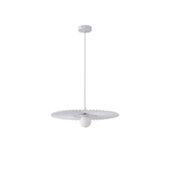ΦΩΤΙΣΤΙΚΟ ΚΡΕΜΑΣΤΟ ΜΕΤΑΛΛΟ-ΥΦΑΣΜΑ 1XG9 MAX 10W Φ480mmΛΕΥΚΟ ARTE ILLUMINA PIRUETTE - Image 2