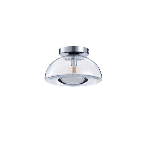 ΠΛΑΦΟΝΙΕΡΑ ΓΥΑΛΙΝΗ G9 MAX 7W 230X230X150mm ΑΣΗΜΙ ARTE ILLUMINA CLEAR - Image 2