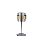 ΦΩΤΙΣΤΙΚΟ ΕΠΙΤΡΑΠΕΖΙΟ 1XE27 Max15w 180X415mm ΜΑΥΡΟ-ΧΡΥΣΟ ARTE ILLUMINA RELIAC - Image 2