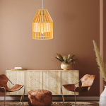 ΦΩΤΙΣΤΙΚΟ ΚΡΕΜΑΣΤΟ ΜΟΝΟΦΩΤΟ Ε27 Φ400X400 ΞΥΛΙΝΟ ARTE ILLUMINA - Image 2