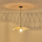 ΦΩΤΙΣΤΙΚΟ ΚΡΕΜΑΣΤΟ BAMBOO 1XE27 Max15w 475X1160mm ΜΠΕΖ ARTE ILLUMINA CROSSLINE - Image 3