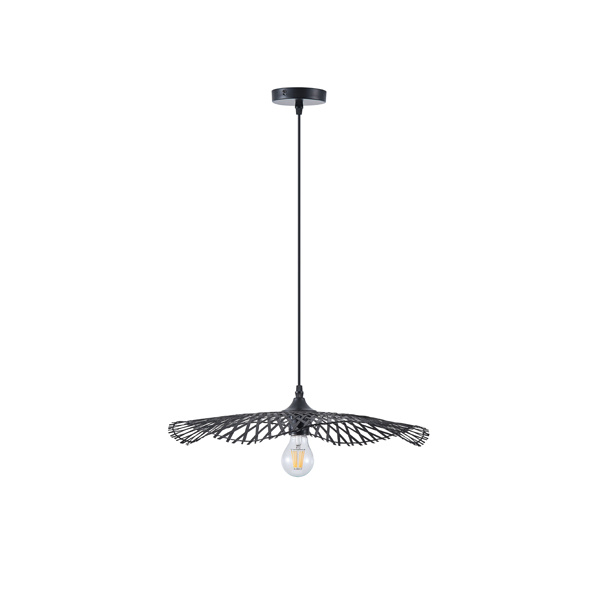 ΦΩΤΙΣΤΙΚΟ ΚΡΕΜΑΣΤΟ BAMBOO 1XE27 Max15w 475X1160mm ΜΑΥΡΟ ARTE ILLUMINA CROSSLINE - Image 2