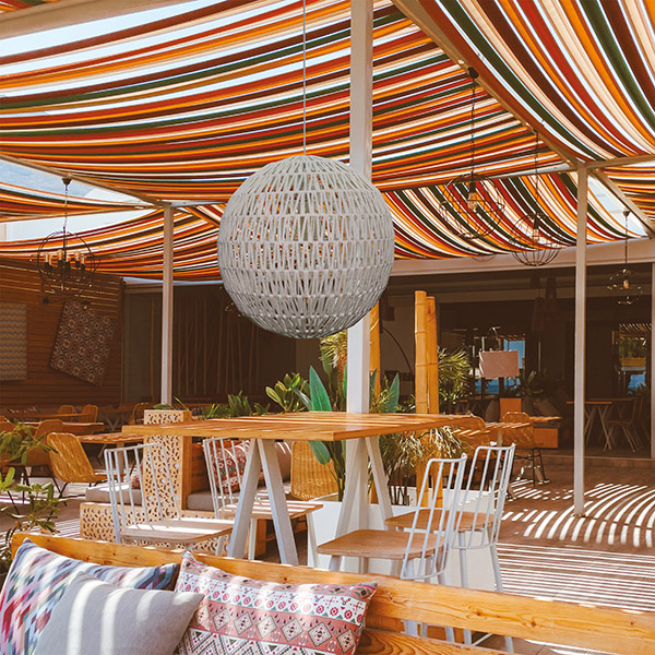 ΦΩΤΙΣΤΙΚΟ ΚΡΕΜΑΣΤΟ ΜΟΝΟΦΩΤΟ Ε27 MAX40W Φ50X50cm ΣΧΟΙΝΙ ΛΕΥΚΟ ARTE ILLUMINA VENTO - Image 2