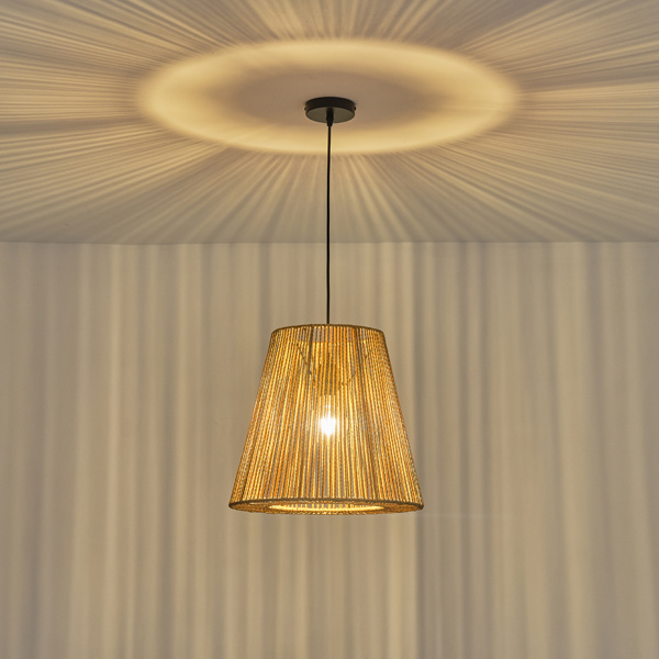 ΦΩΤΙΣΤΙΚΟ ΚΡΕΜΑΣΤΟ ΡΑΤΤΑΝ 1XE27 Max15w 380X1350mm ΚΑΦΕ ARTE ILLUMINA VENTO - Image 3