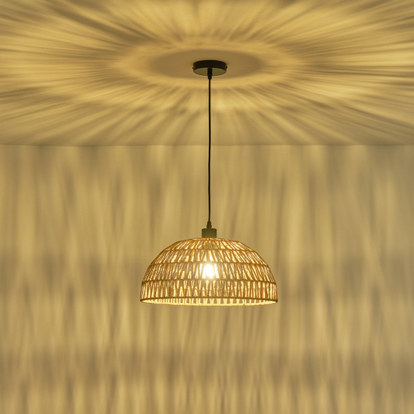 ΦΩΤΙΣΤΙΚΟ ΚΡΕΜΑΣΤΟ ΡΑΤΤΑΝ 1XE27 Max15w Φ390mm ΚΑΦΕ ARTE ILLUMINA VENTO - Image 3