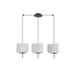 ΦΩΤΙΣΤΙΚΟ ΚΡΕΜΑΣΤΟ ΥΦΑΣΜΑ 3ΦΩΤΟ 3ΧΕ14 ΜΑΧ 8W 800Χ250Χ900mm ΜΠΕΖ ARTE ILLUMINA TOSCANY - Image 2