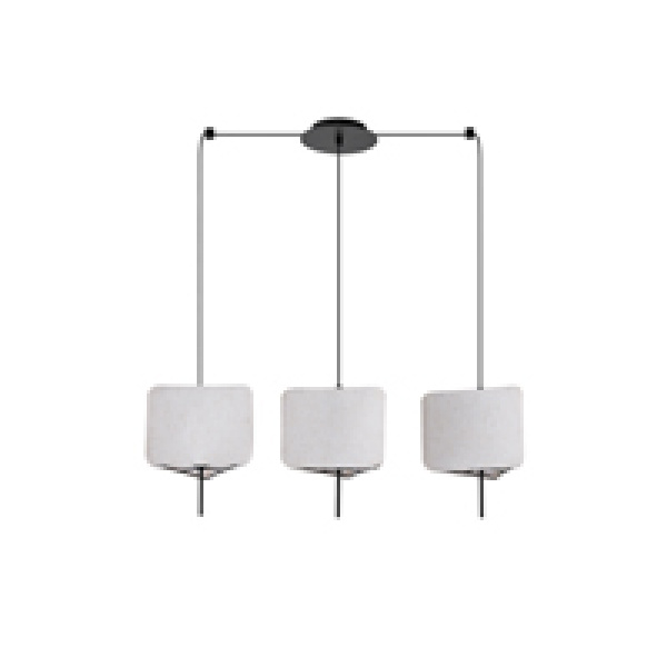 ΦΩΤΙΣΤΙΚΟ ΚΡΕΜΑΣΤΟ ΥΦΑΣΜΑ 3ΦΩΤΟ 3ΧΕ14 ΜΑΧ 8W 800Χ250Χ900mm ΜΠΕΖ ARTE ILLUMINA TOSCANY - Image 2