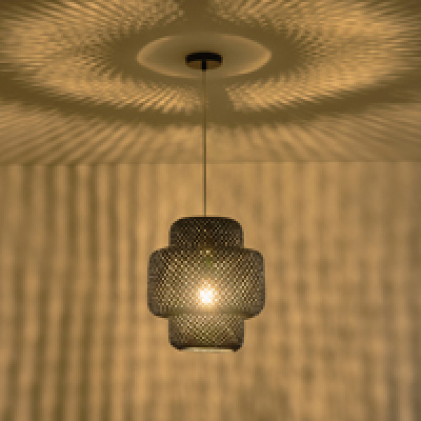 ΦΩΤΙΣΤΙΚΟ ΚΡΕΜΑΣΤΟ BAMBOO 1XE27 Max15w 310X310X1480mm ΜΑΥΡΟ ARTE ILLUMINA AVRA - Image 3