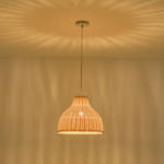 ΦΩΤΙΣΤΙΚΟ ΚΡΕΜΑΣΤΟ BAMBOO 1X1XE27 Max15w Φ330mm ARTE ILLUMINA COASTAL - Image 3