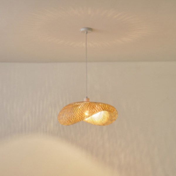 ΦΩΤΙΣΤΙΚΟ ΚΡΕΜΑΣΤΟ BAMBOO 1XE27 Max15w 430X430X220mm ARTE ILLUMINA LAGOON - Image 3